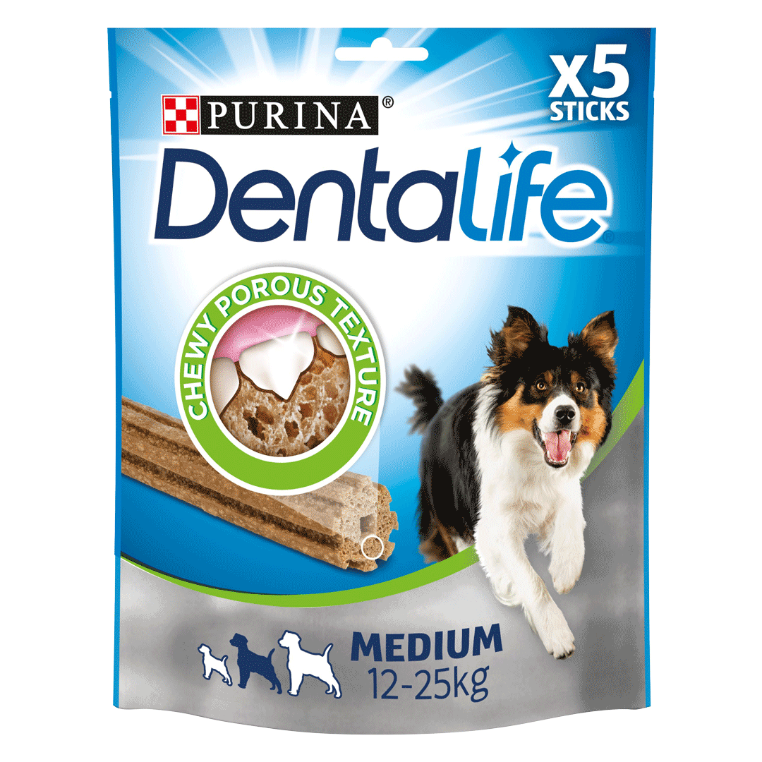 Friandise Bâtonnets À Mâcher  Pour Chien  Medium  Dentalife