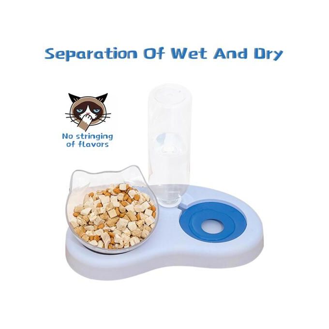 Gamelle automatique anti-choc demi-lune Chien et Chat