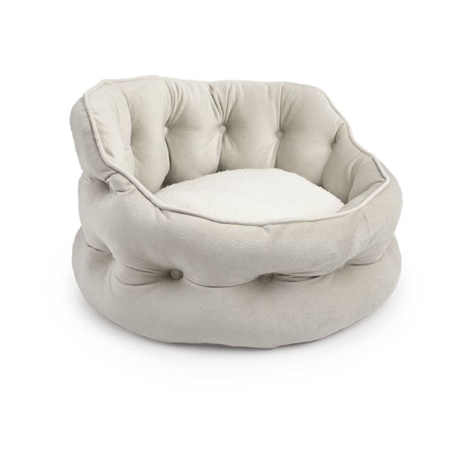 Coussin traversin beige 2 faces 42x42x23 cm chat et chien