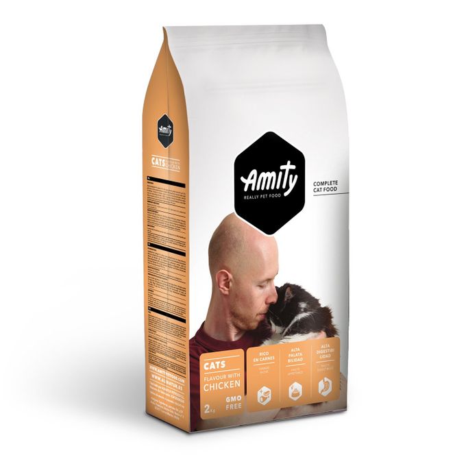 Amity Croquettes pour chat Adulte au Poulet 2kg
