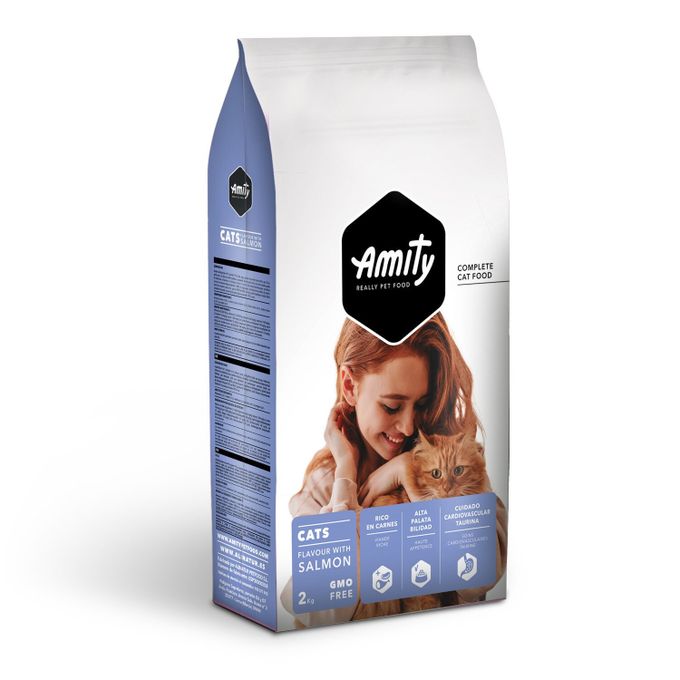 Amity Croquettes pour chat Adulte au Saumon 2kg