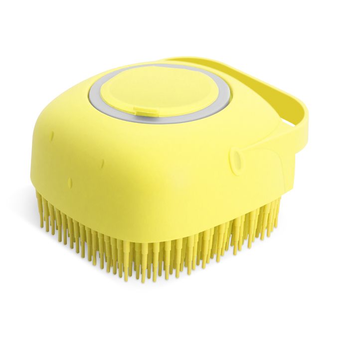 Brosse de bain en silicone souple pour animaux