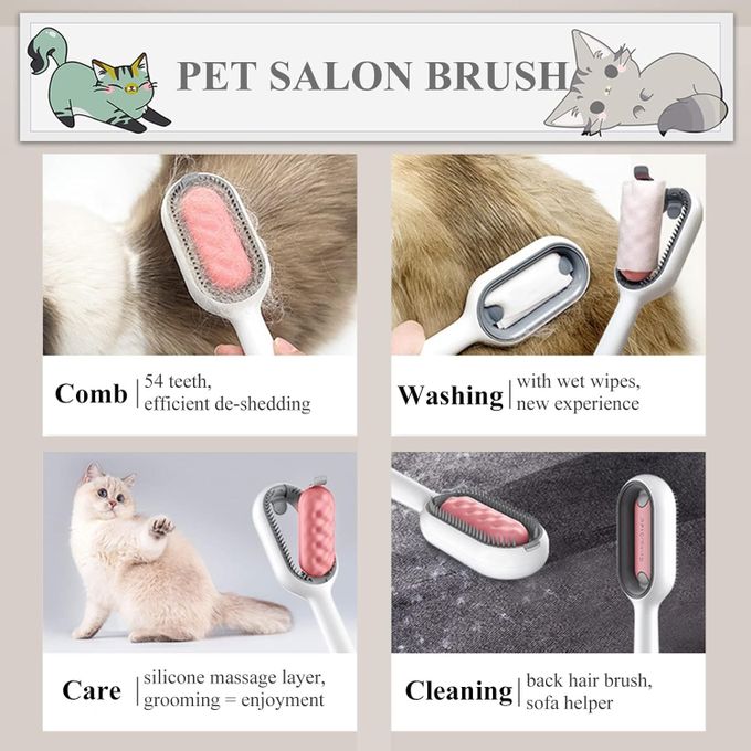 Brosse pour Chat&Chien Lavable en Silicone Ultra Doux