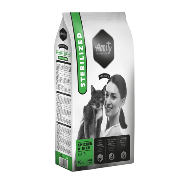 Amity CROQUETTES CHAT STERILIZED CHIKEN&RICE 10 KG PREMIUM