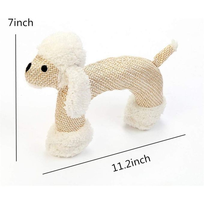 jouet Peluche pour Chien Molaire Beige