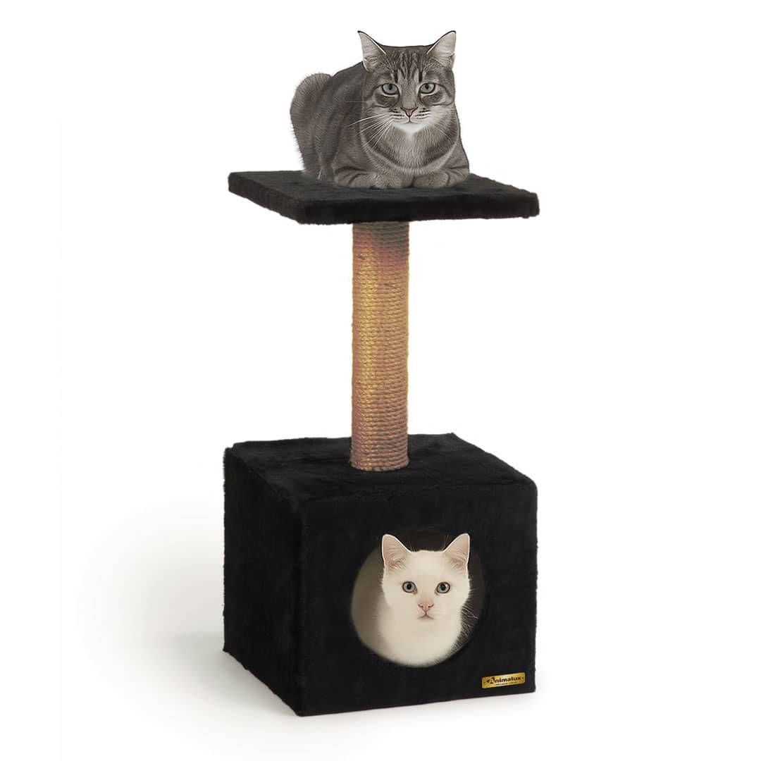 Arbre à Chat avec Niche et Griffoir – 60 cm