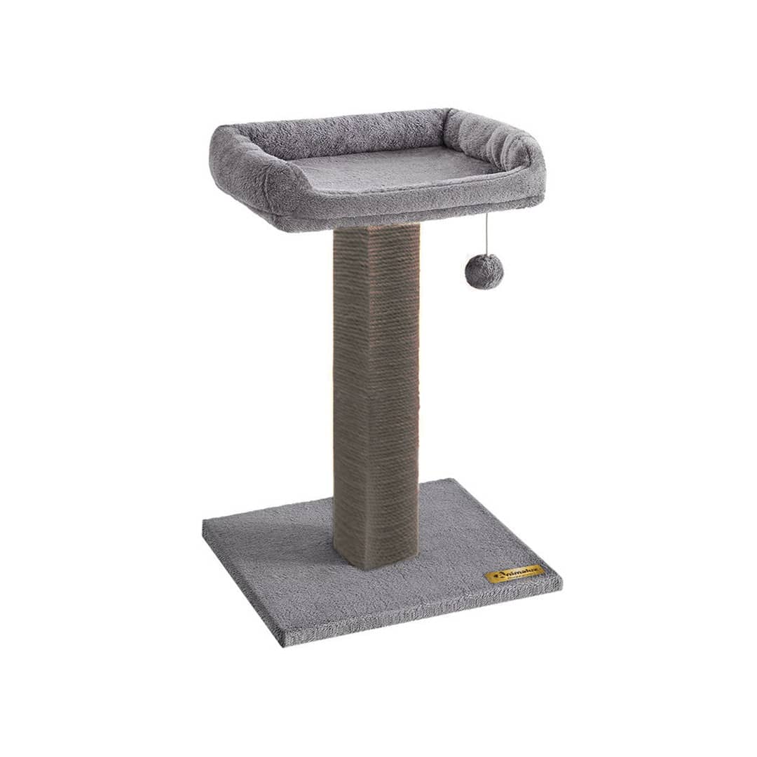 Griffoir pour chat avec Lit rembourré & jouet suspendu