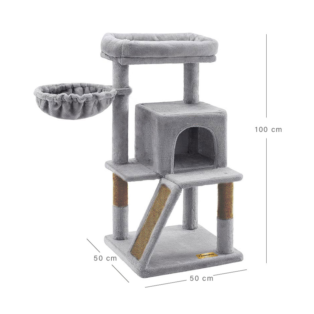 Arbre à chat de luxe avec hamac – 100 cm - ECO