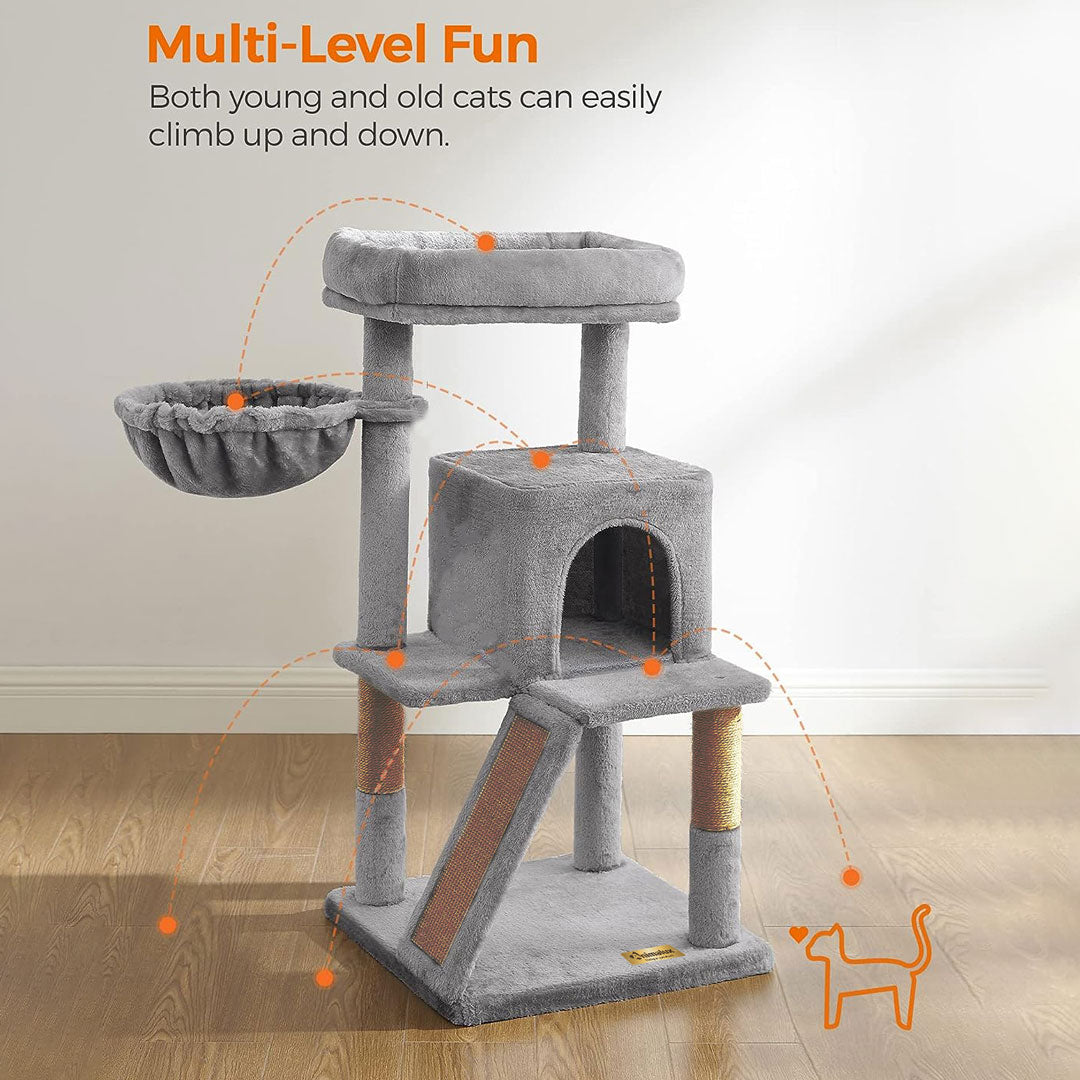 Arbre à chat de luxe avec hamac – 100 cm - ECO