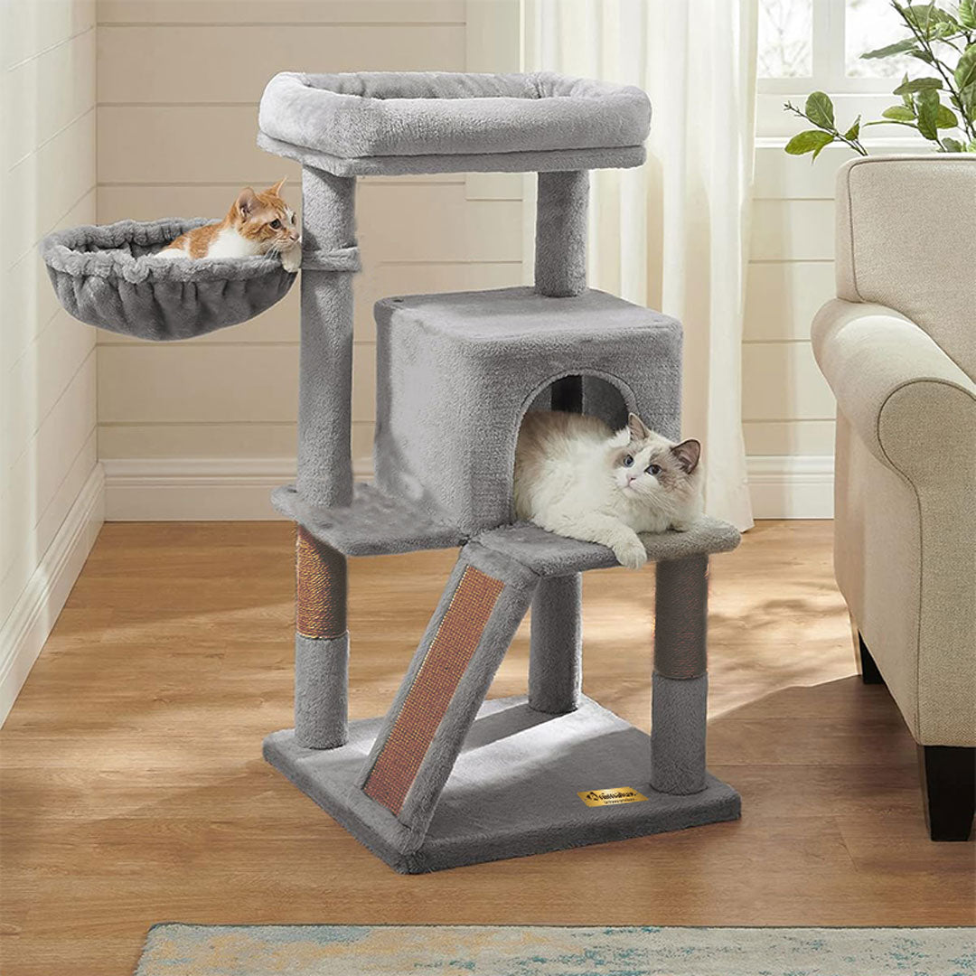 Arbre à chat de luxe avec hamac – 100 cm - ECO