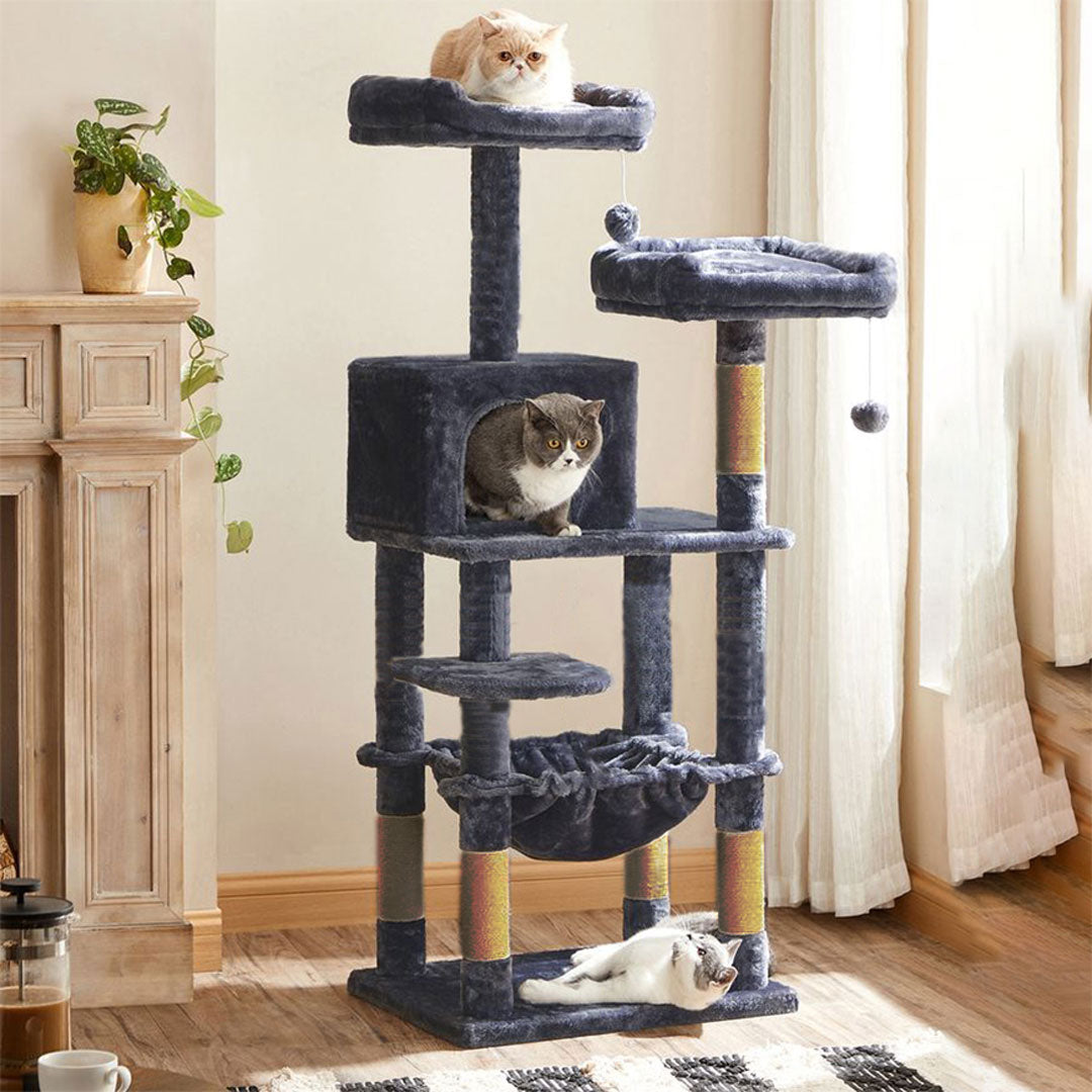 Arbre à chat de luxe en bois naturel  VIP