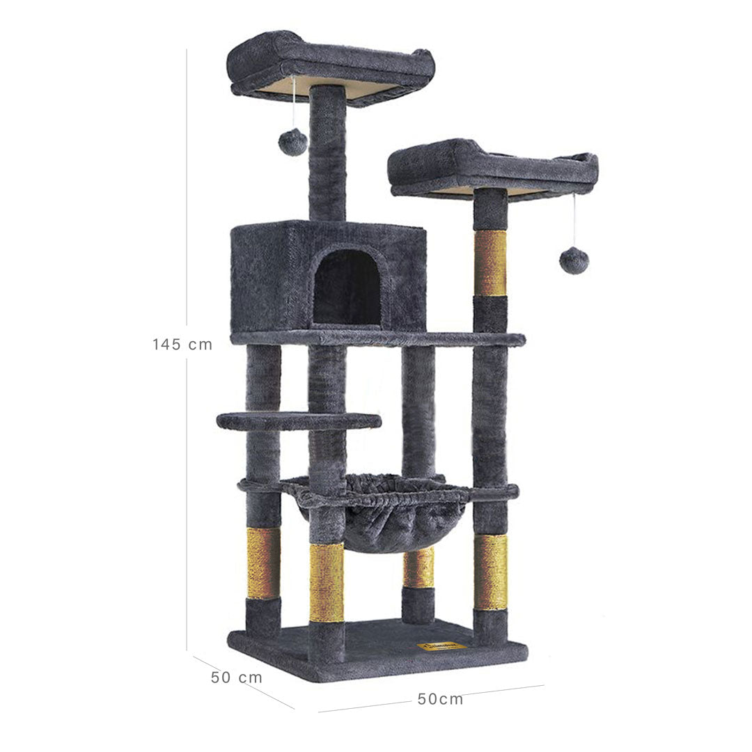 Arbre à chat de luxe en bois naturel  VIP