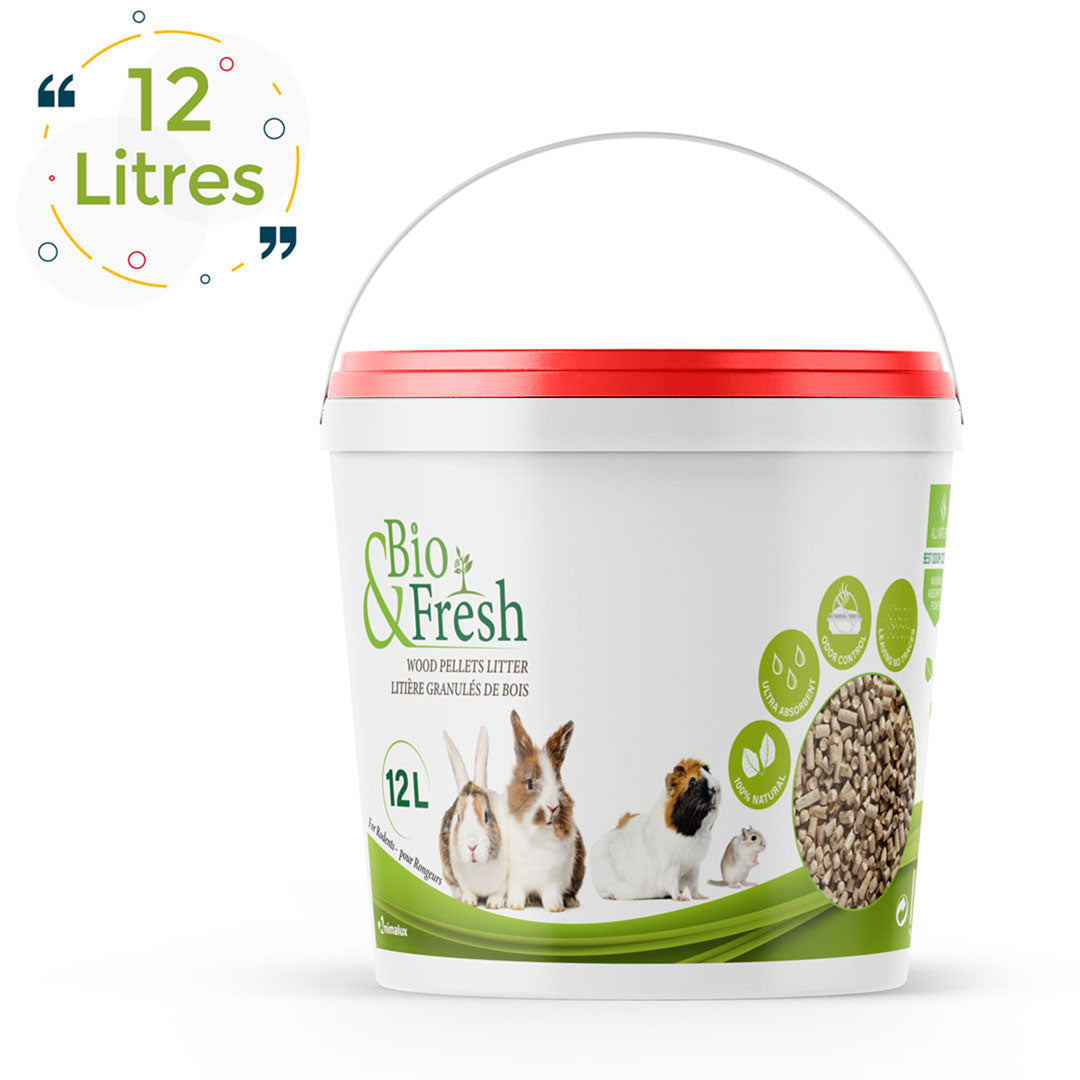 Litière Bio fresh de bois pour rongeurs (Hamsters & Lapins)