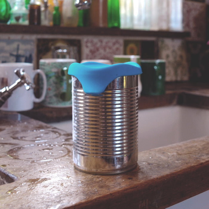 Beco Can Cover Blue (couvercle hermétique compatible pâtés 400g, en silicone)