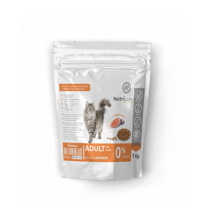 Nutrilux Croquette Chat Adult - Saumon - 1 Kg
