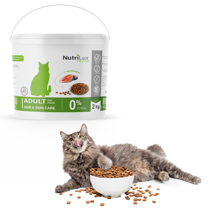 Nutrilux Croquette chat adult hair&skin 2kg