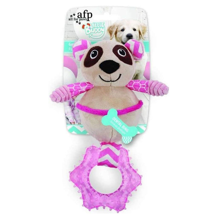 Peluche panda avec anneau dentaire
