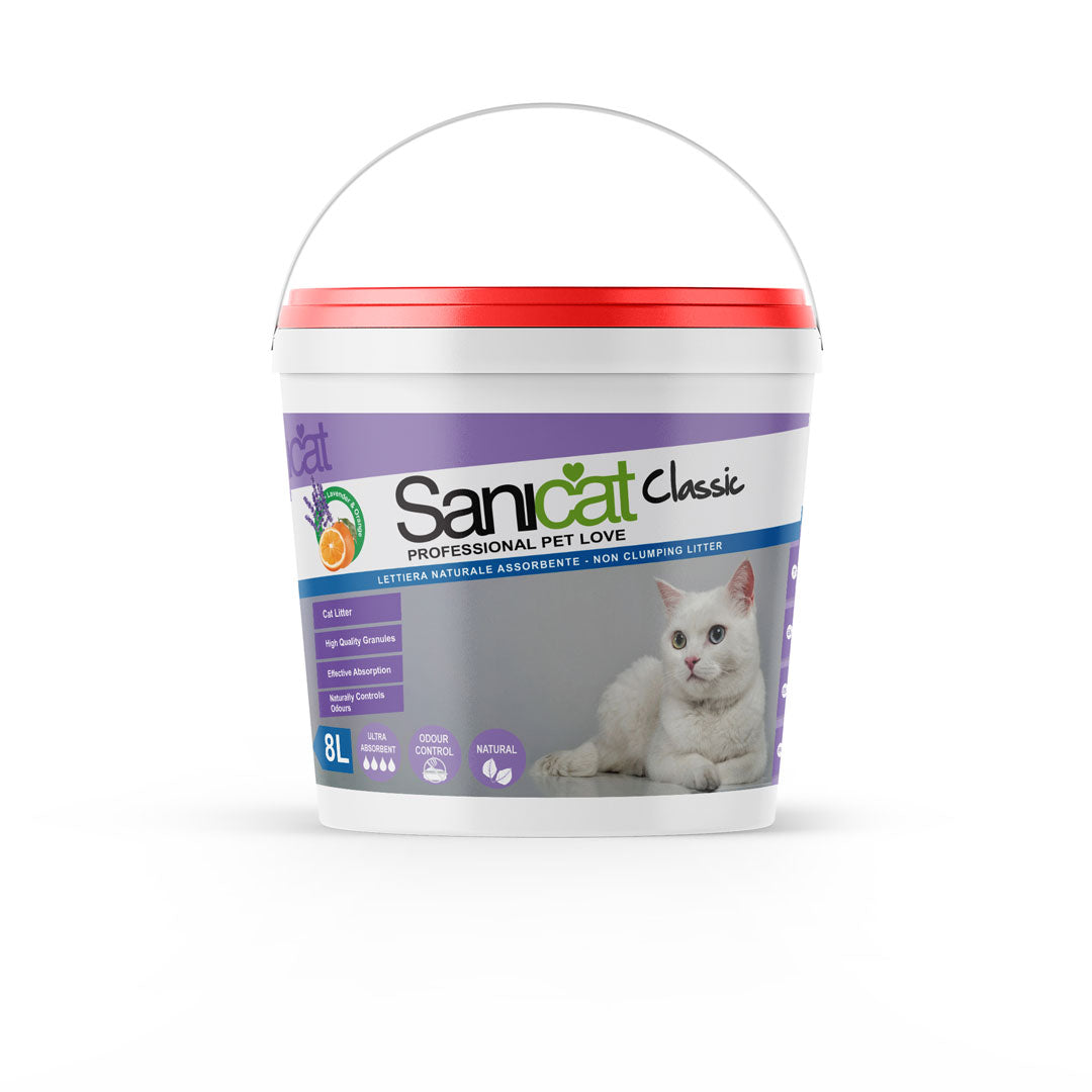 Sanicat Litière Agglomérante pour chat 12L Lavender