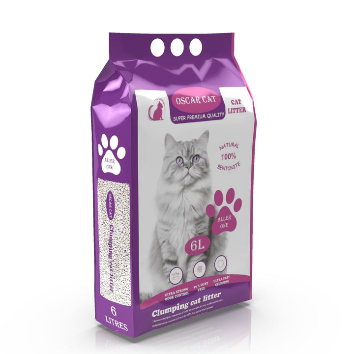 LITIERE ABSORBANTE PARFUM LAVANDE POUR CHAT 6L