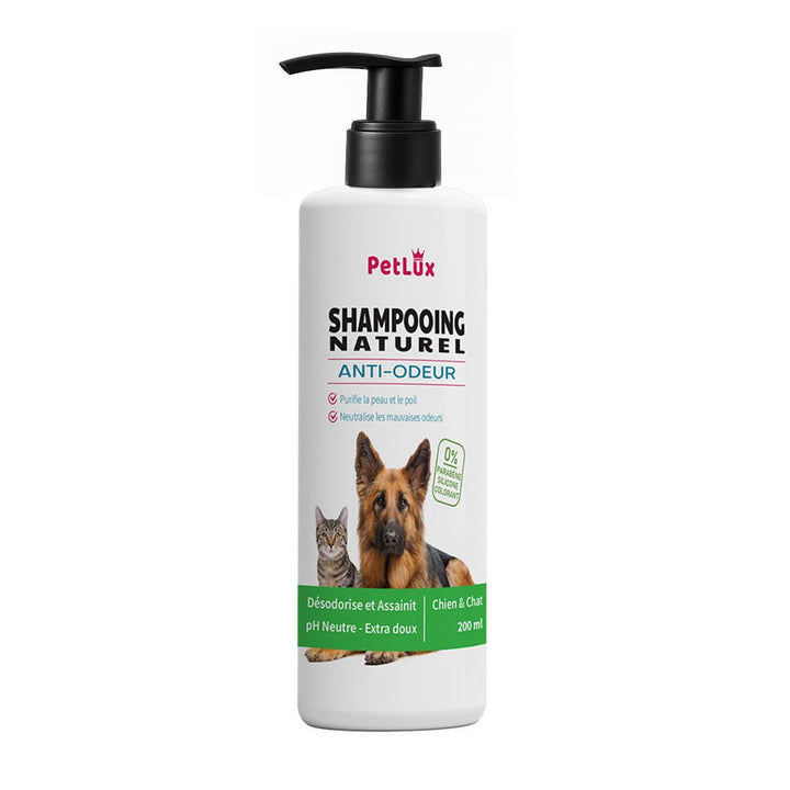 Petlux Shampooing Naturel Anti-Odeur – Chien & Chat (200ml)
