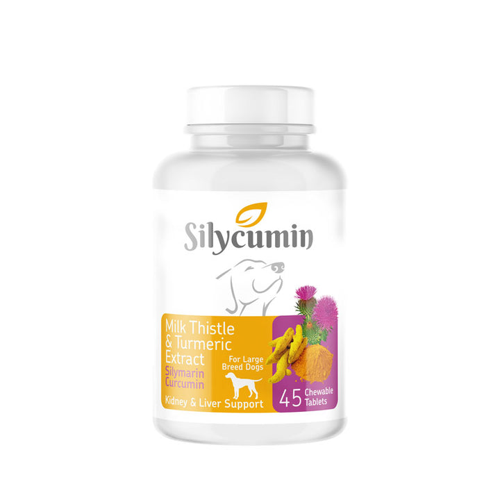 Bio Petactive Silycumine Chardon-Marie et Curcuma pour Chiens LB 45 comprimés