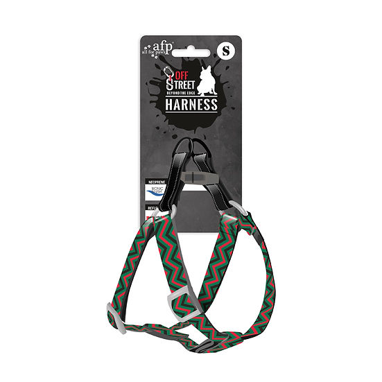 Harnais motif chevron  S/M/L