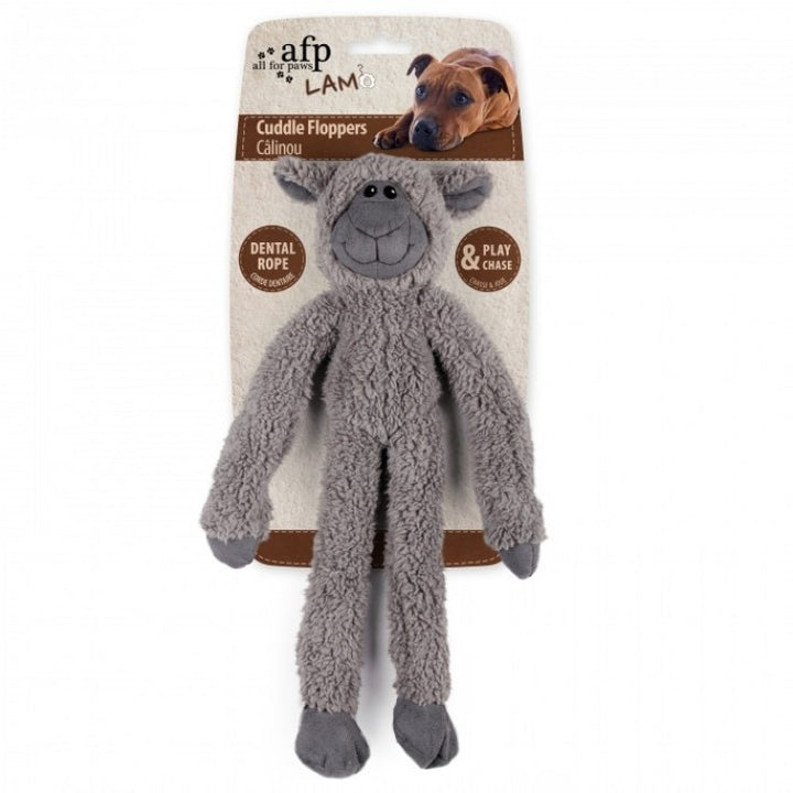 Peluche avec corde dentaire – mouton,cheval,singe gris